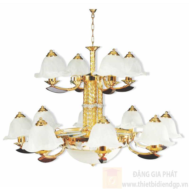 Đèn chùm cổ điển Ø1000*H900+300, E27*15 lamp